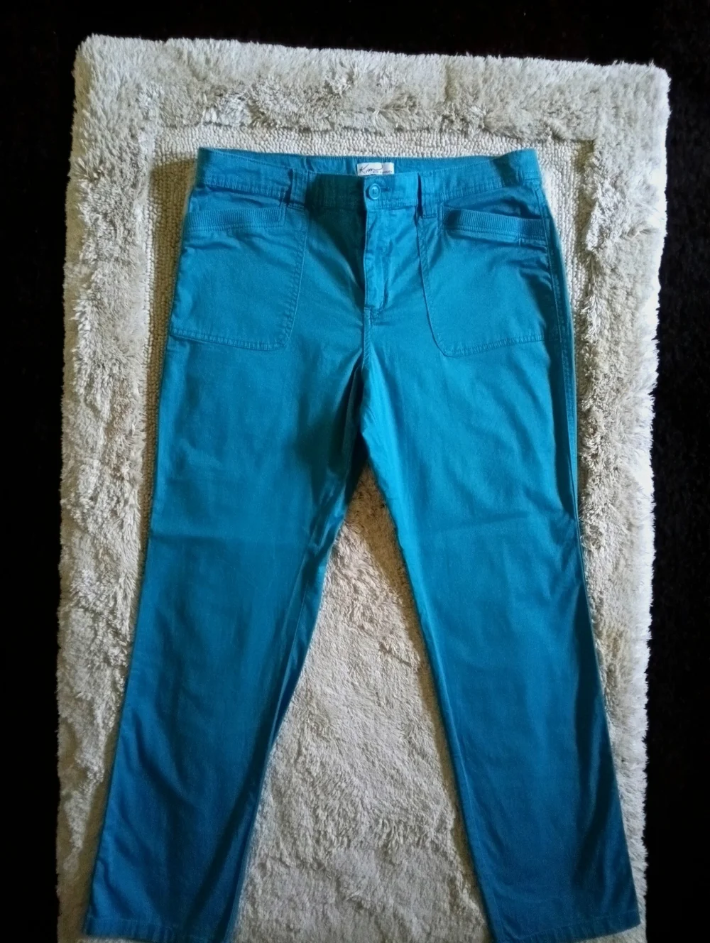 Kim Rogers Pants in Teal Blue - Picture 2 of 6